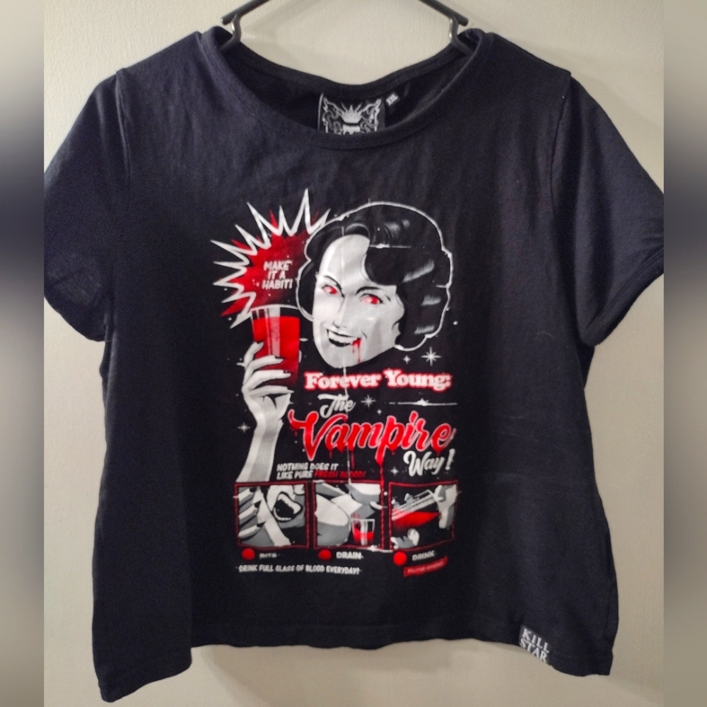 Killstar vampire crop top vampire Goth shirt